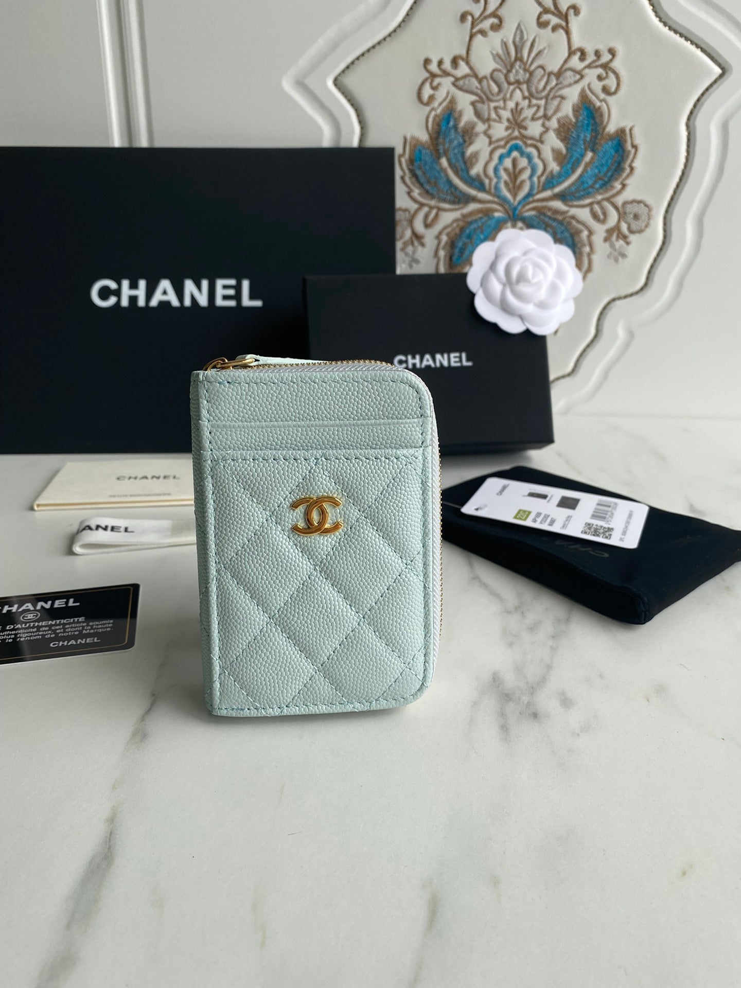 Chanel Zip Card Holder