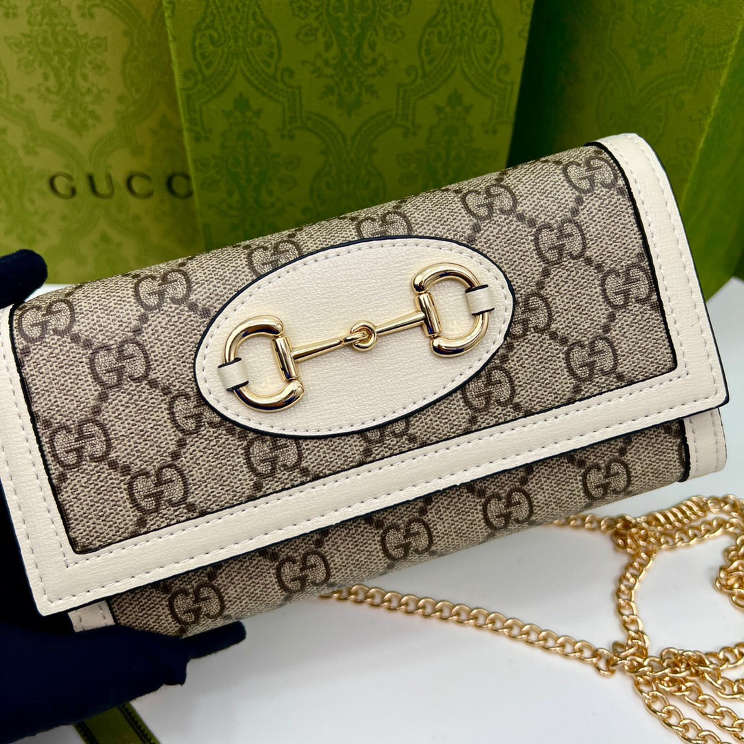 Gucci Horsebit 1955 wallet with chain