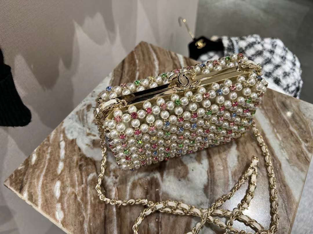 Chanel 23 Bag with studs and pearls