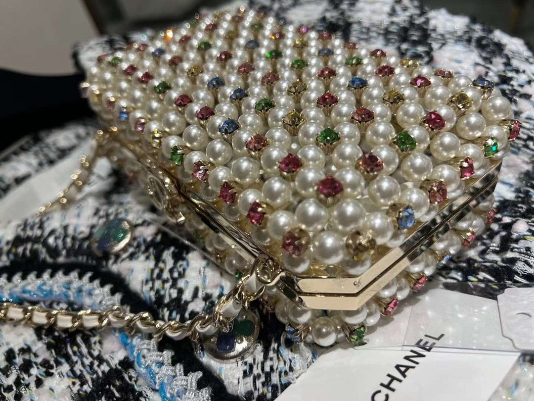 Chanel 23 Bag with studs and pearls