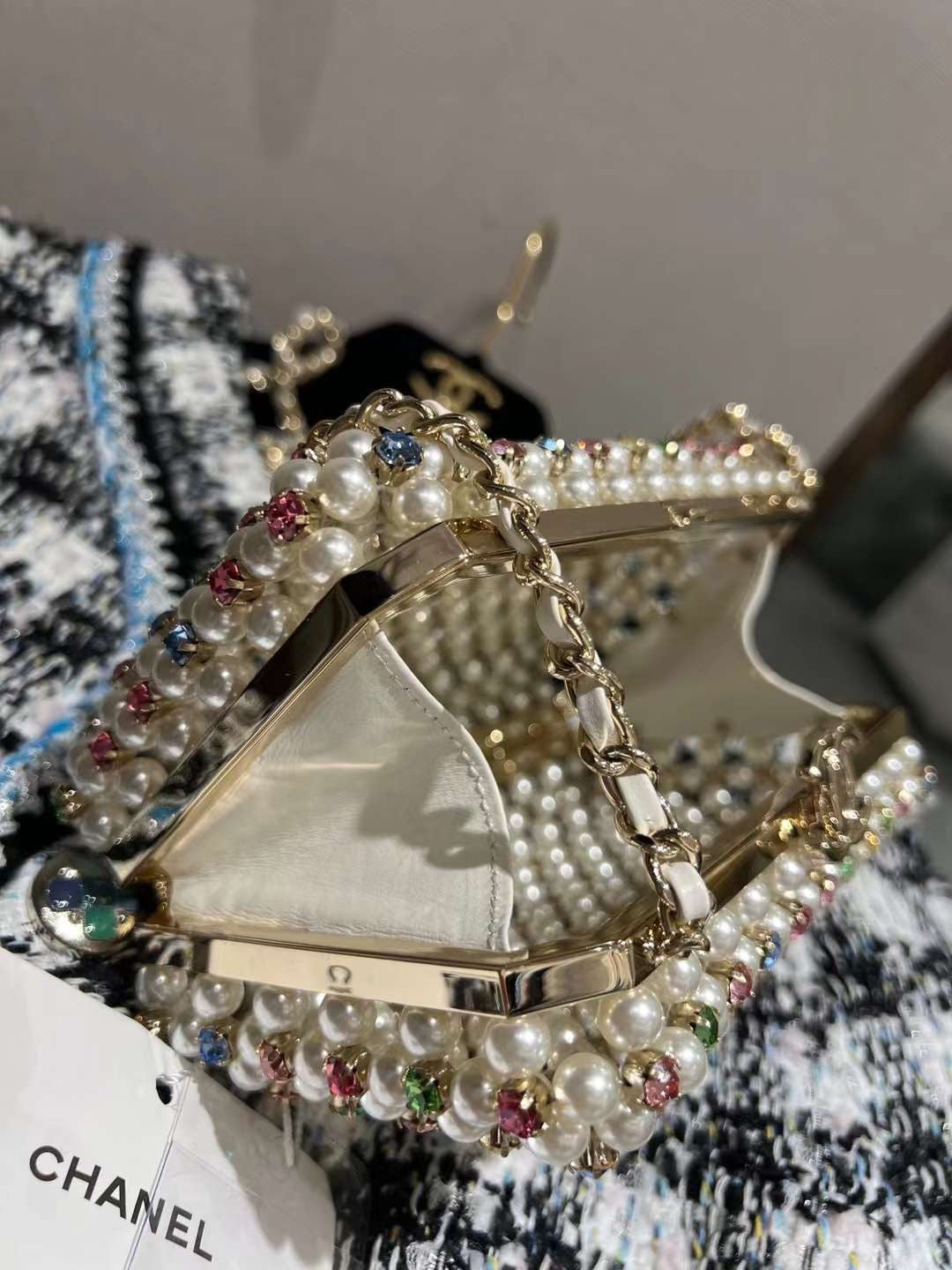 Chanel 23 Bag with studs and pearls