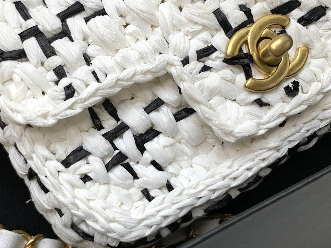 Chanel 23 Straw Bag