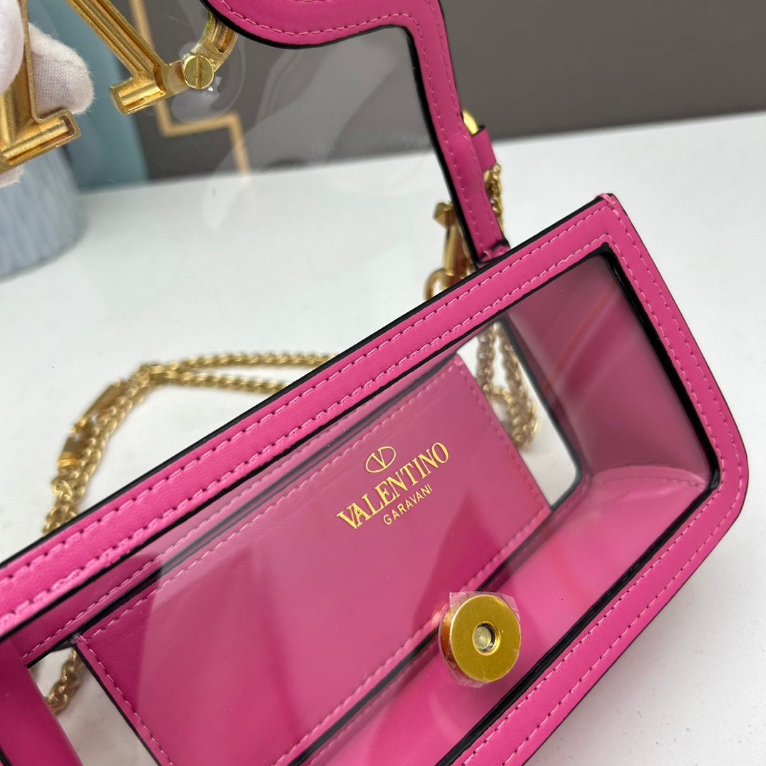 Valentino Vlogo Transparent bag