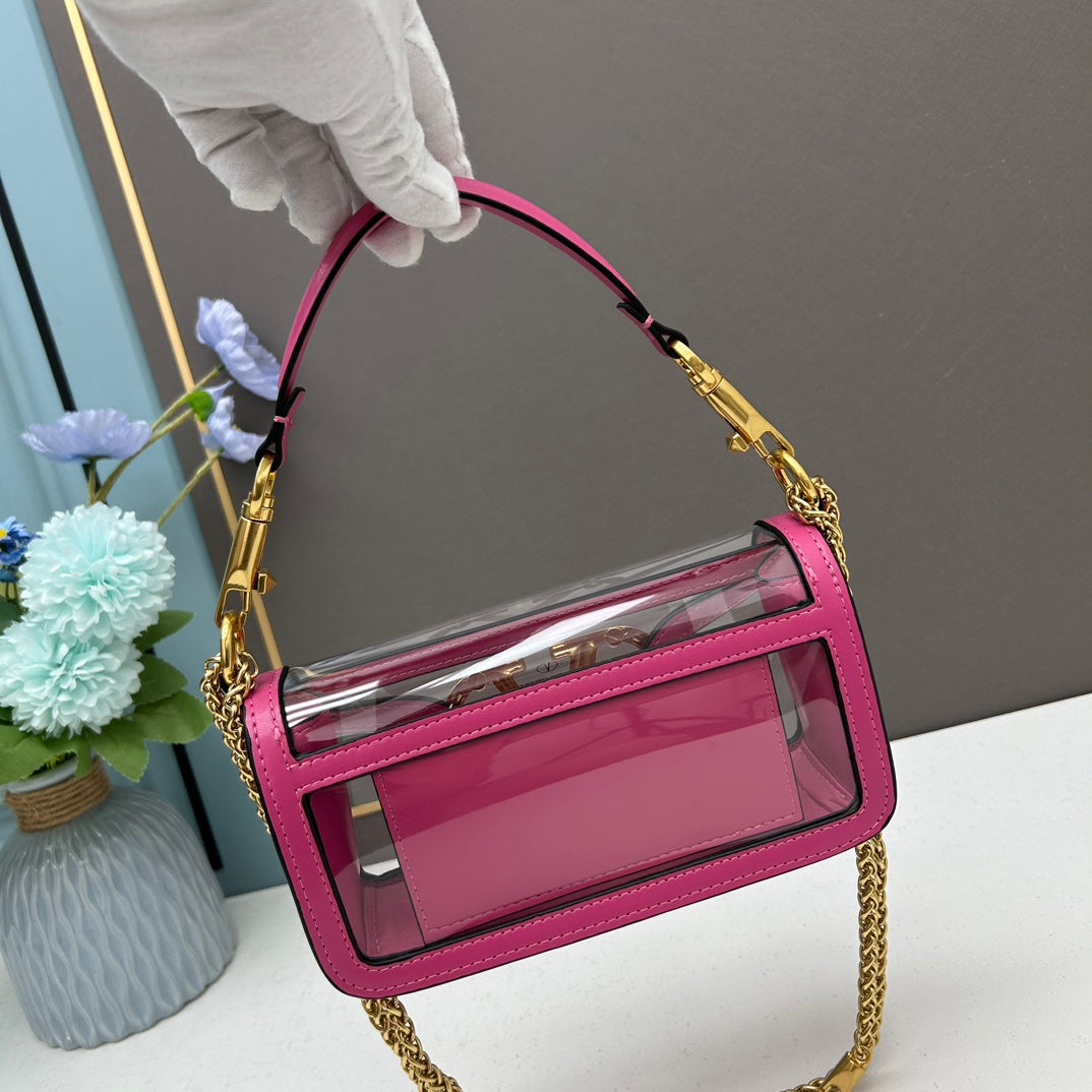 Valentino Vlogo Transparent bag