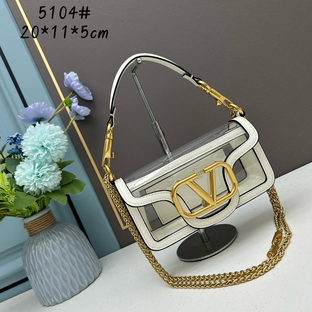 Valentino Vlogo Transparent bag