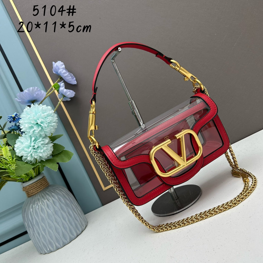 Valentino Vlogo Transparent bag