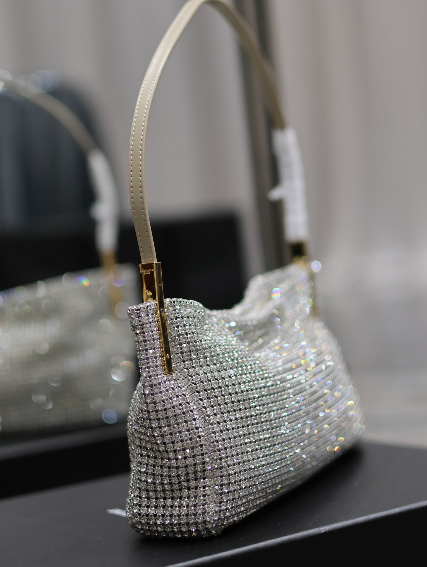 YSL SUZANNE SMALL IN RHINESTONES