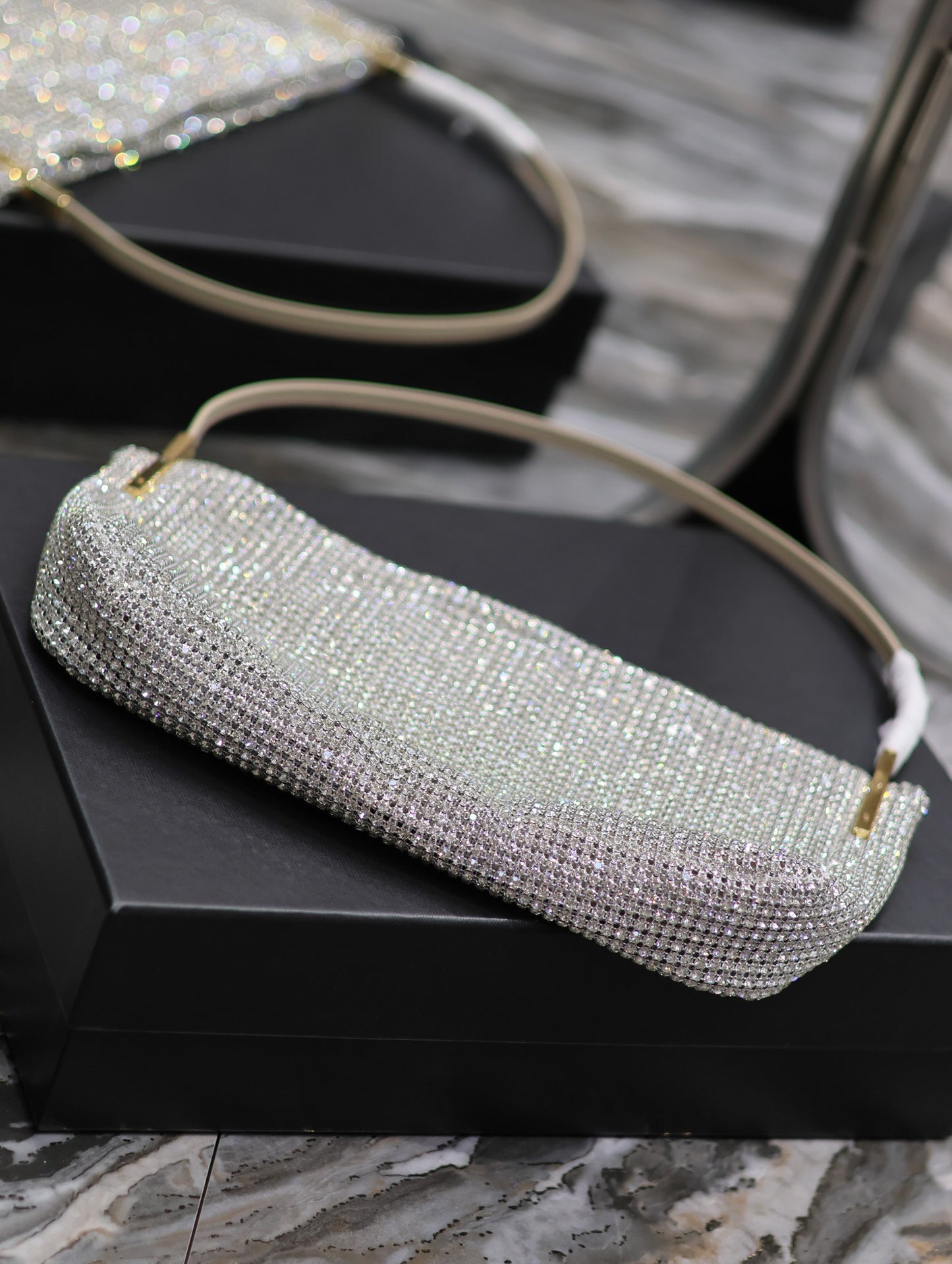 YSL SUZANNE SMALL IN RHINESTONES