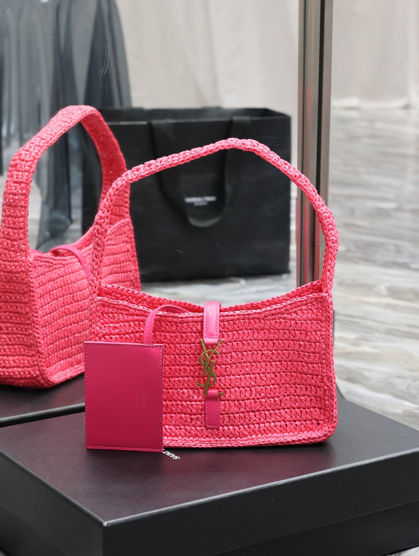 YSL Straw Hobo Bag