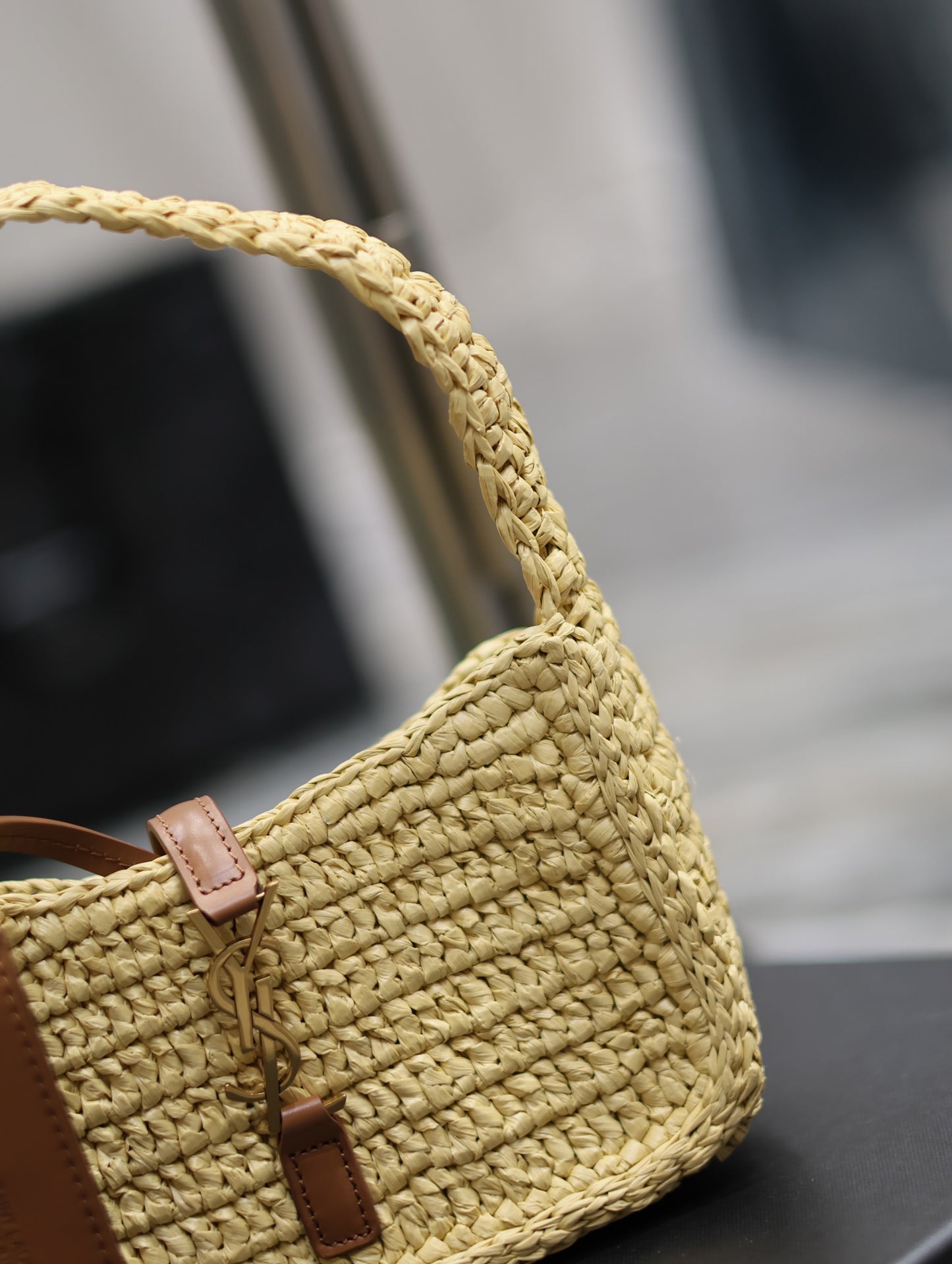YSL Straw Hobo Bag