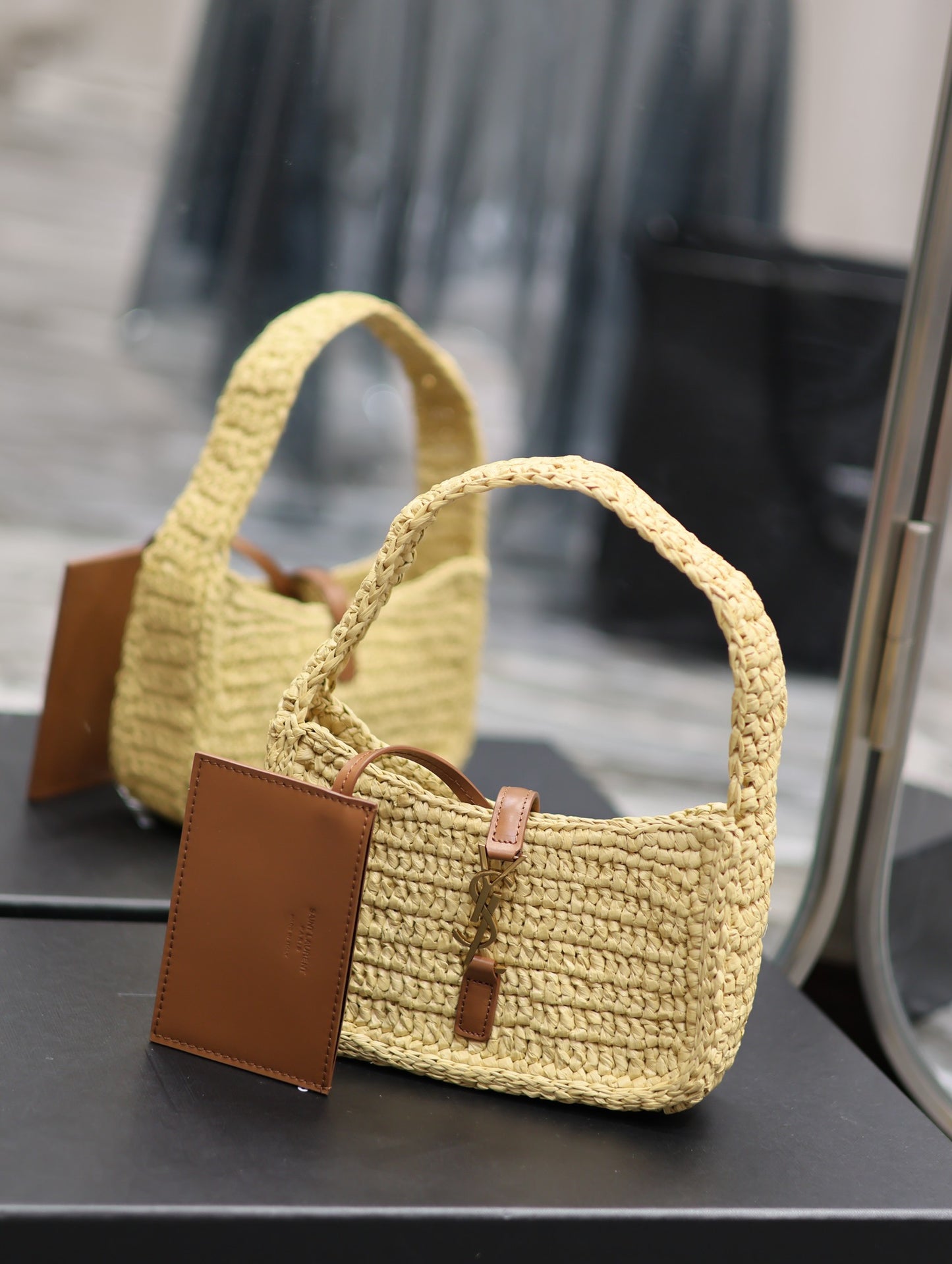 YSL Straw Hobo Bag