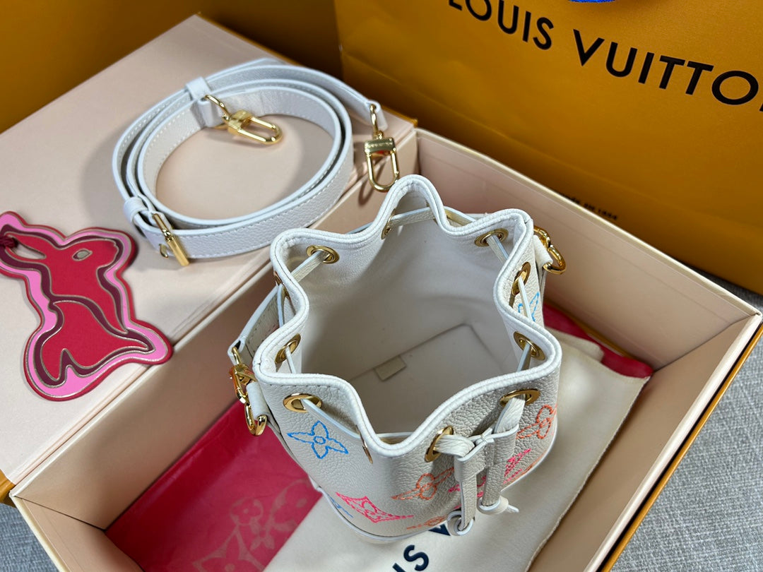 Louis Vuitton Nano Noe Bag Flower Pattern
