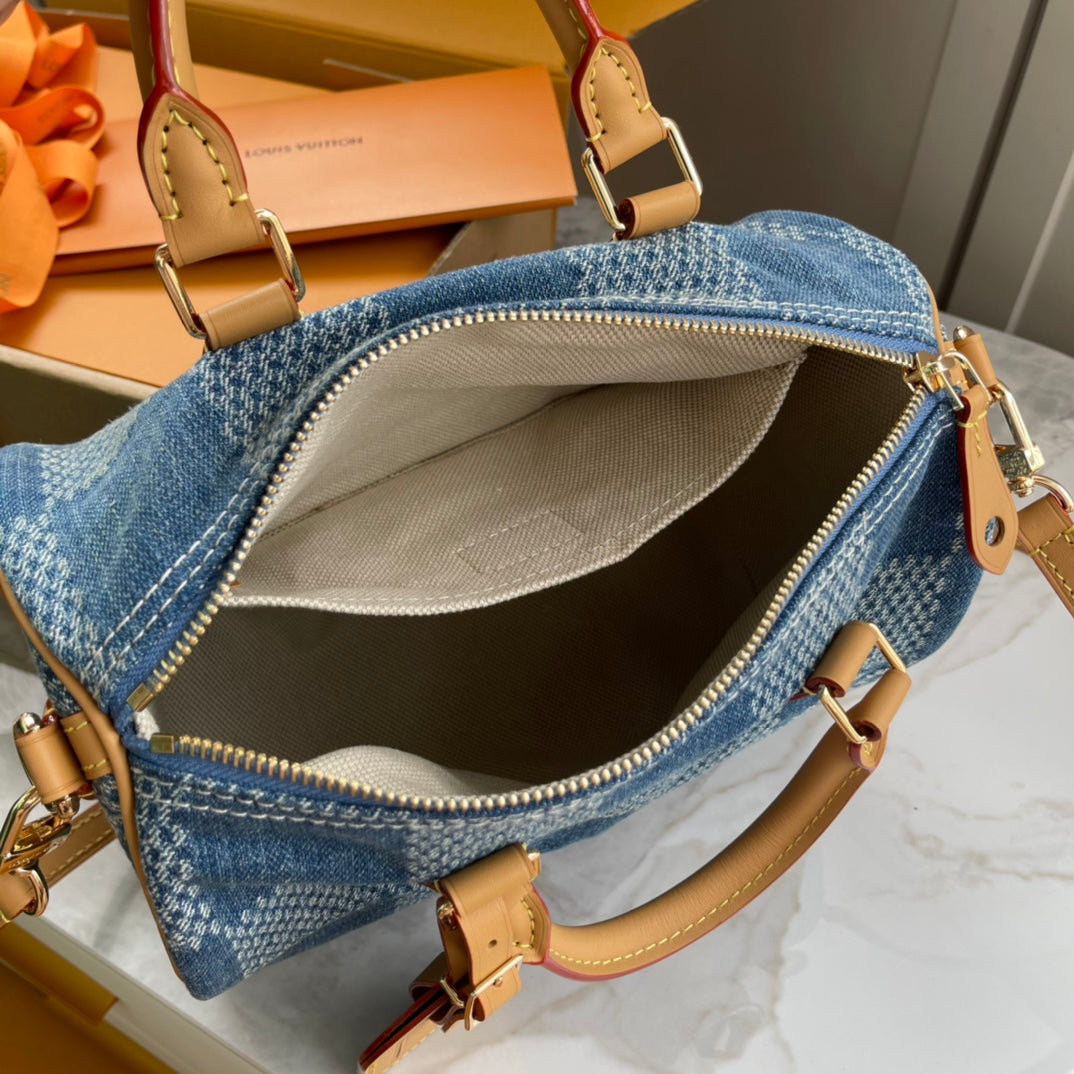 Louis Vuitton Denim Speedy 25