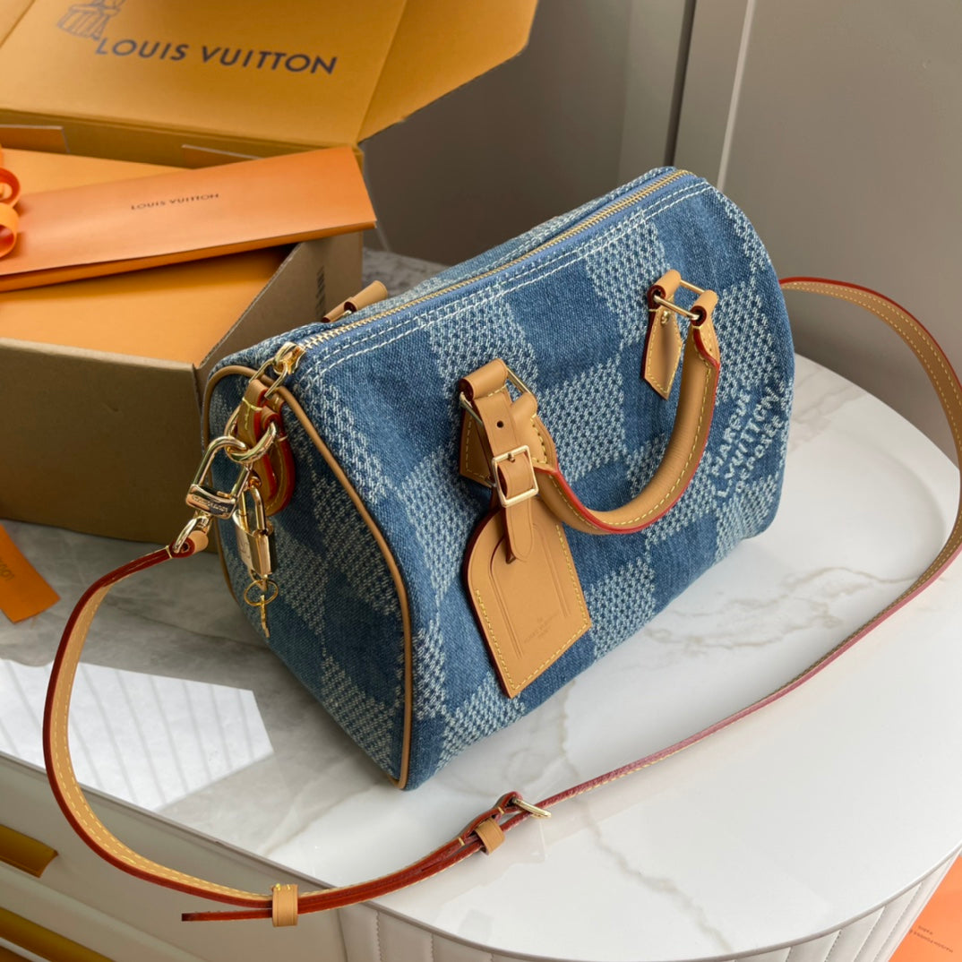 Louis Vuitton Denim Speedy 25