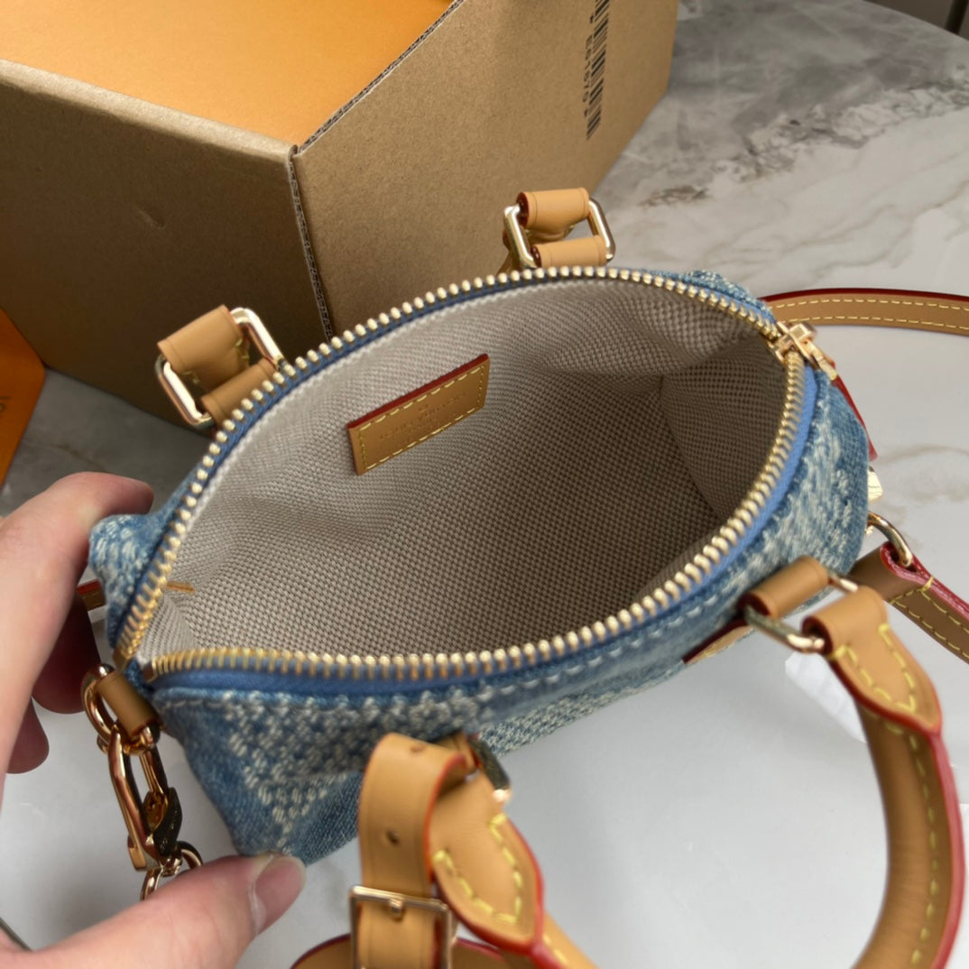 Louis Vuitton Denim Speedy Nano