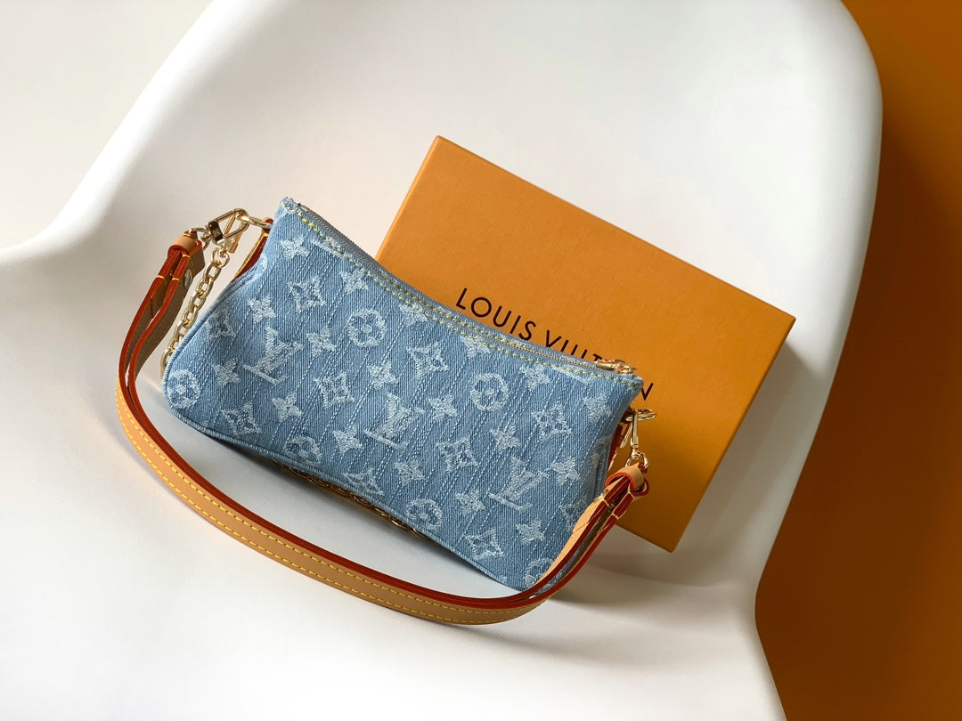 Louis Vuitton Denim Liv Pochette bag