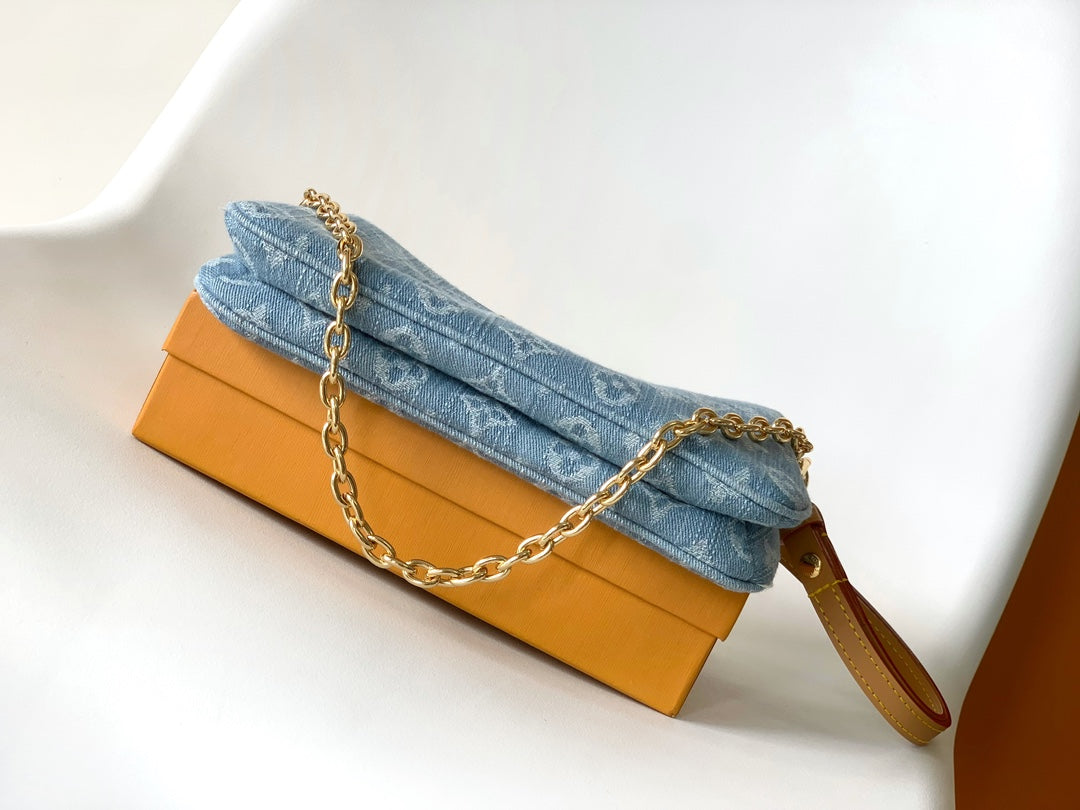 Louis Vuitton Denim Liv Pochette bag