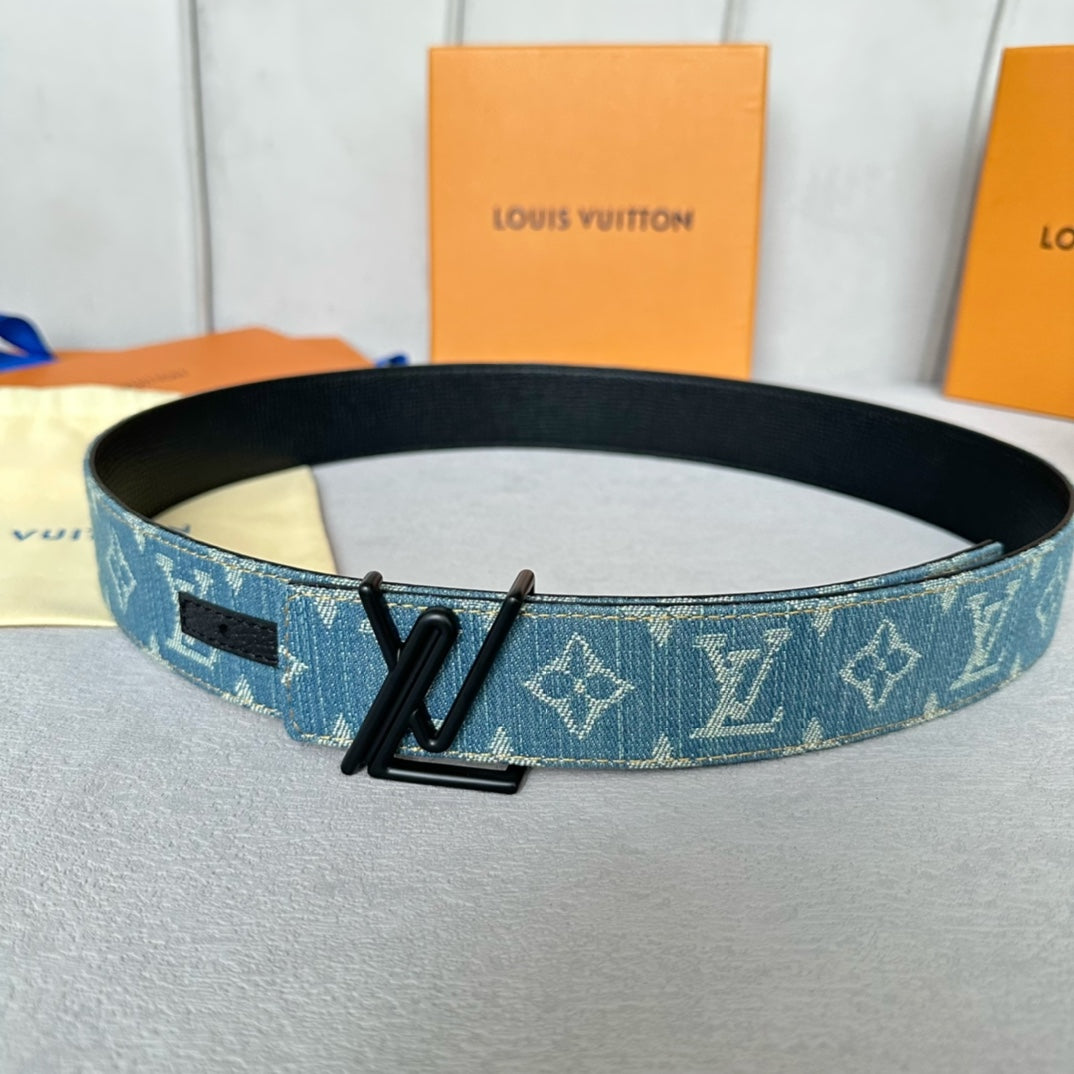 Louis Vuitton denim belt