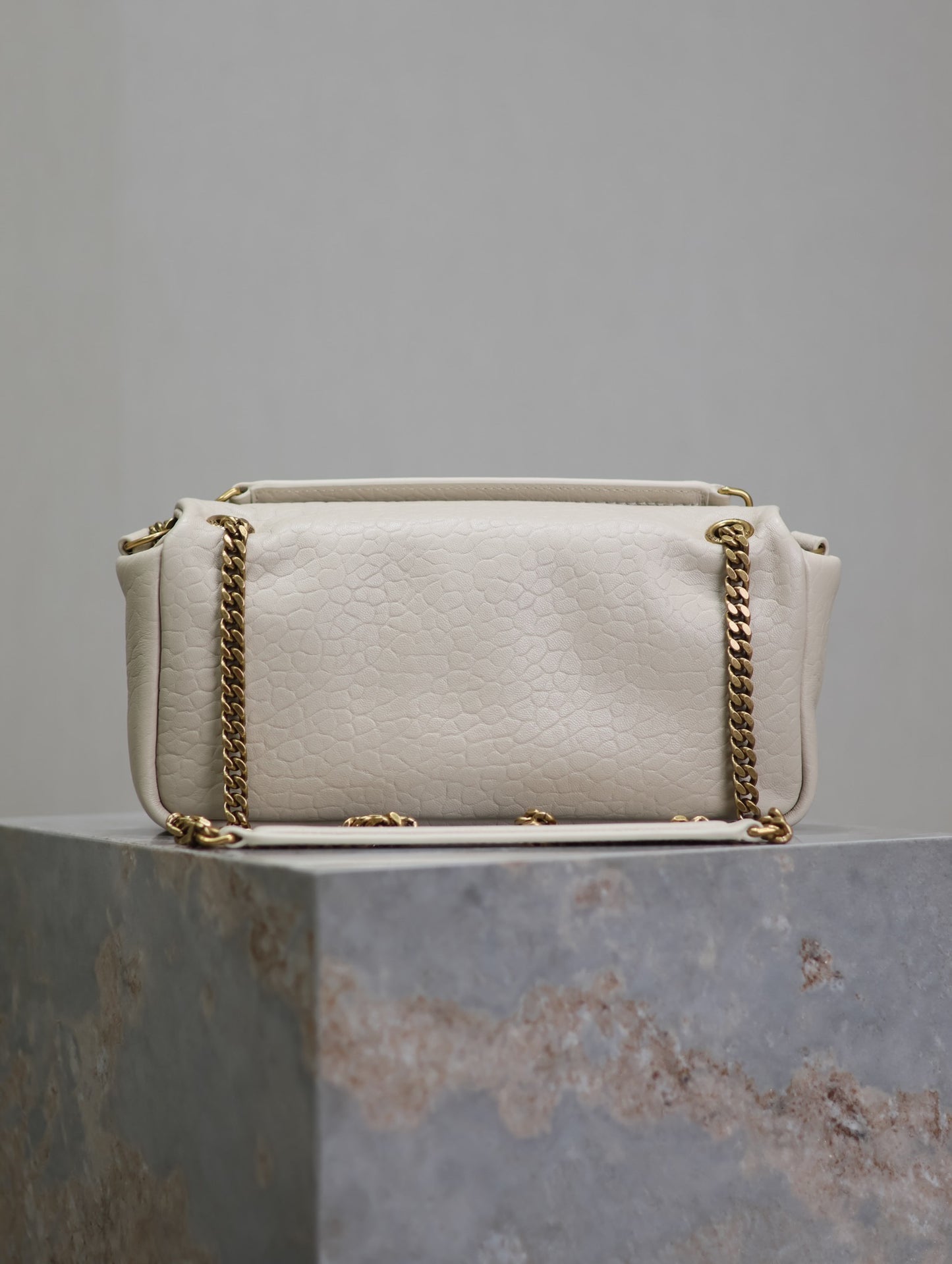 YSL Calypso Grained Lambskin leather bag