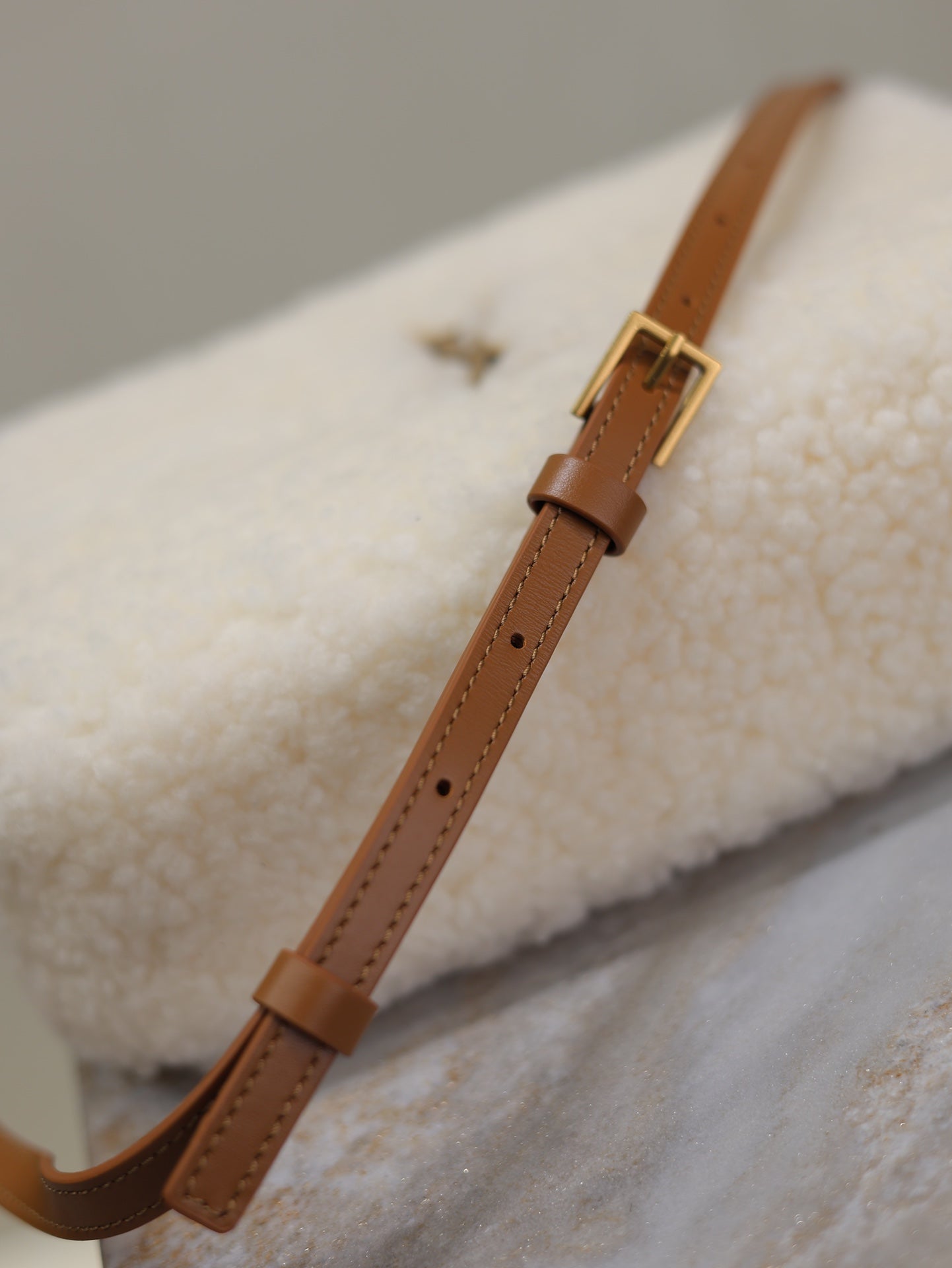 YSL Shearling Lou bag