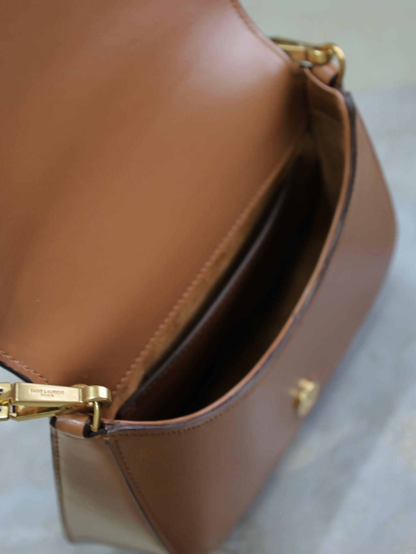 YSL Mini VOLTAIRE TOP HANDLE bag in BOX SAINT LAURENT