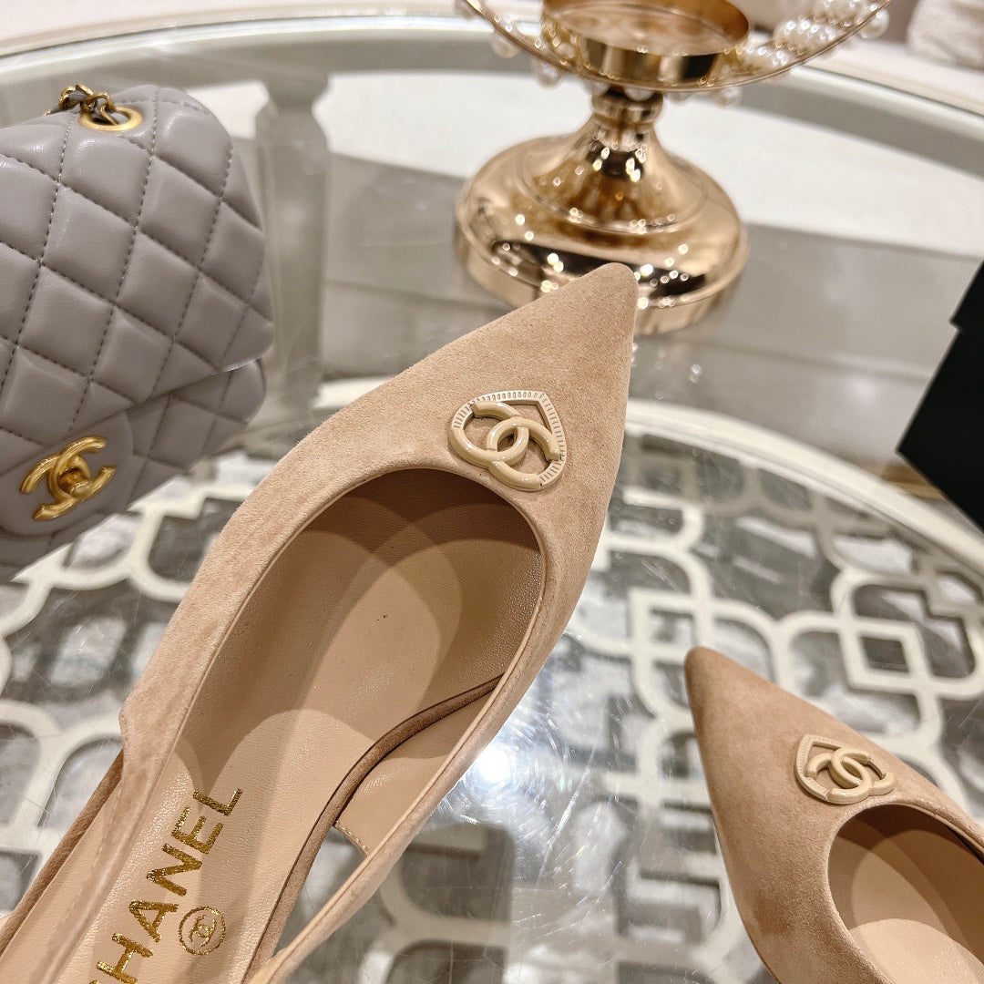 Chanel Suede Mini Heels
