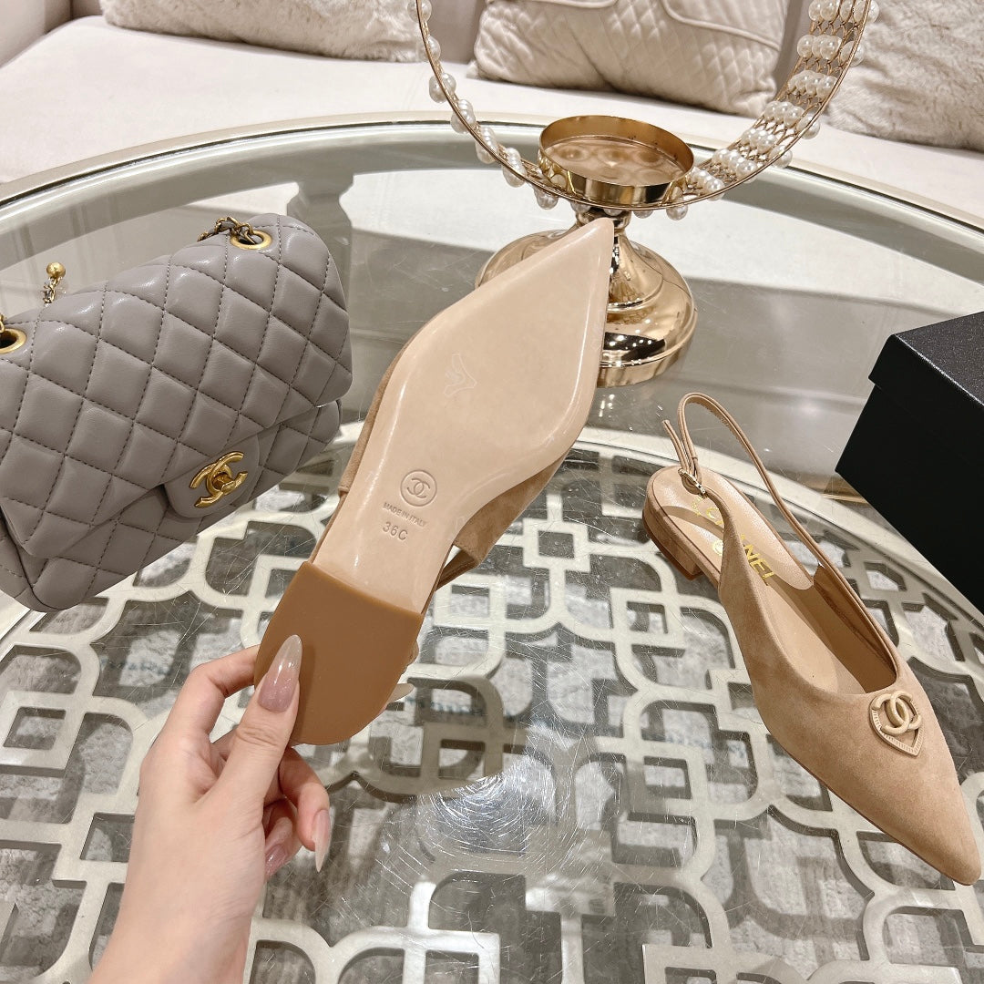 Chanel Suede Mini Heels