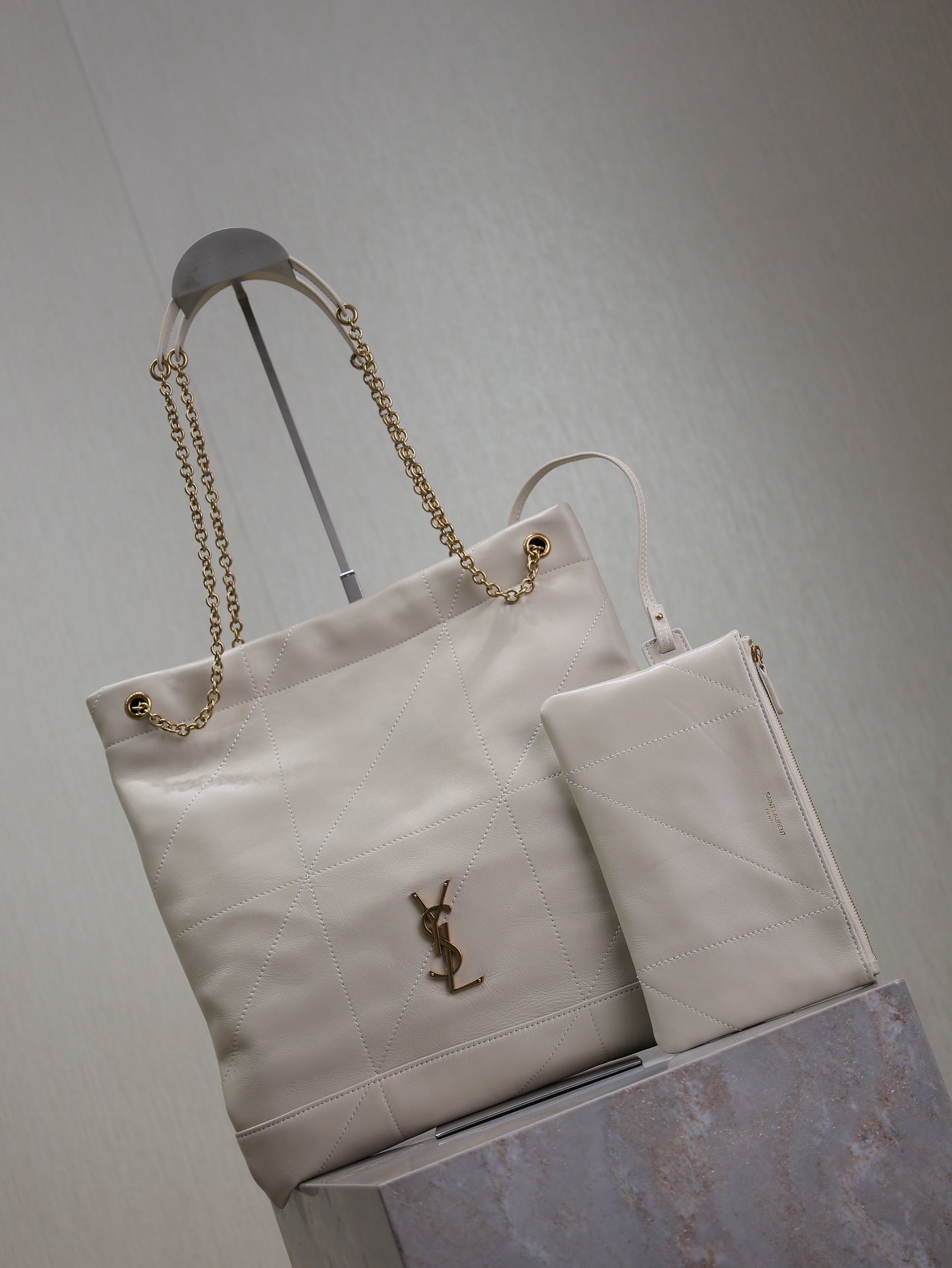 YSL Pochon leather bag