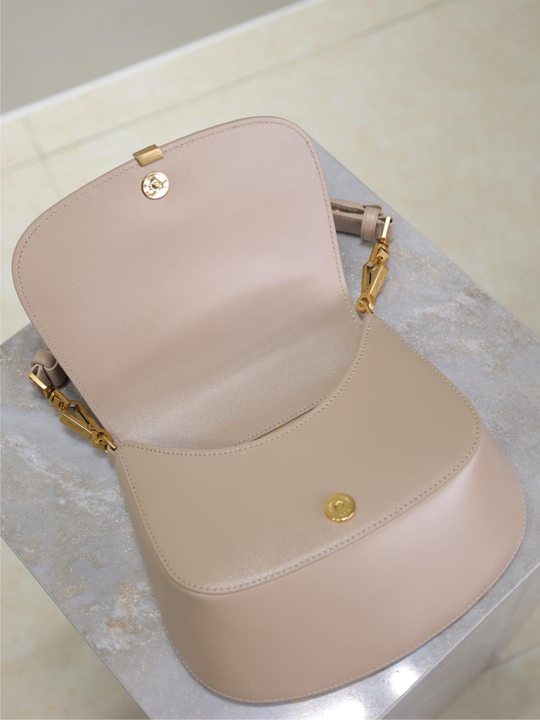 YSL Mini VOLTAIRE TOP HANDLE bag in BOX SAINT LAURENT