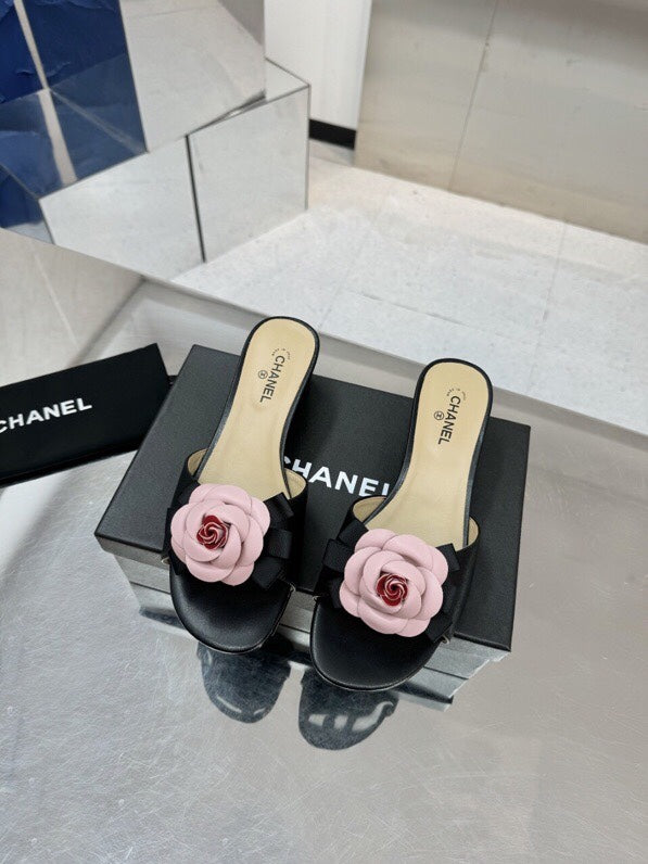 Chanel Camellia Heel Sandal