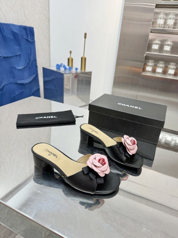 Chanel Camellia Heel Sandal