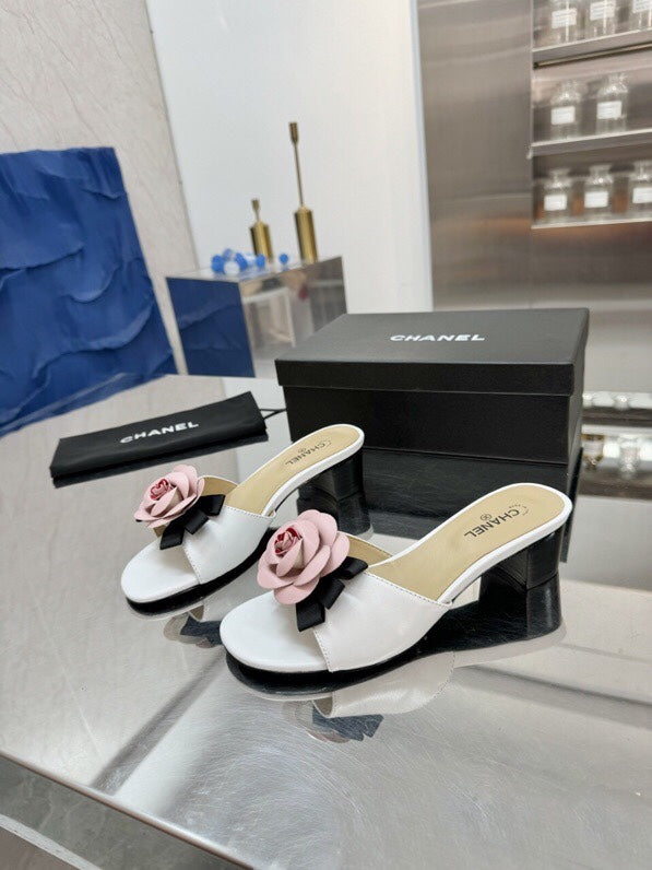 Chanel Camellia Heel Sandal