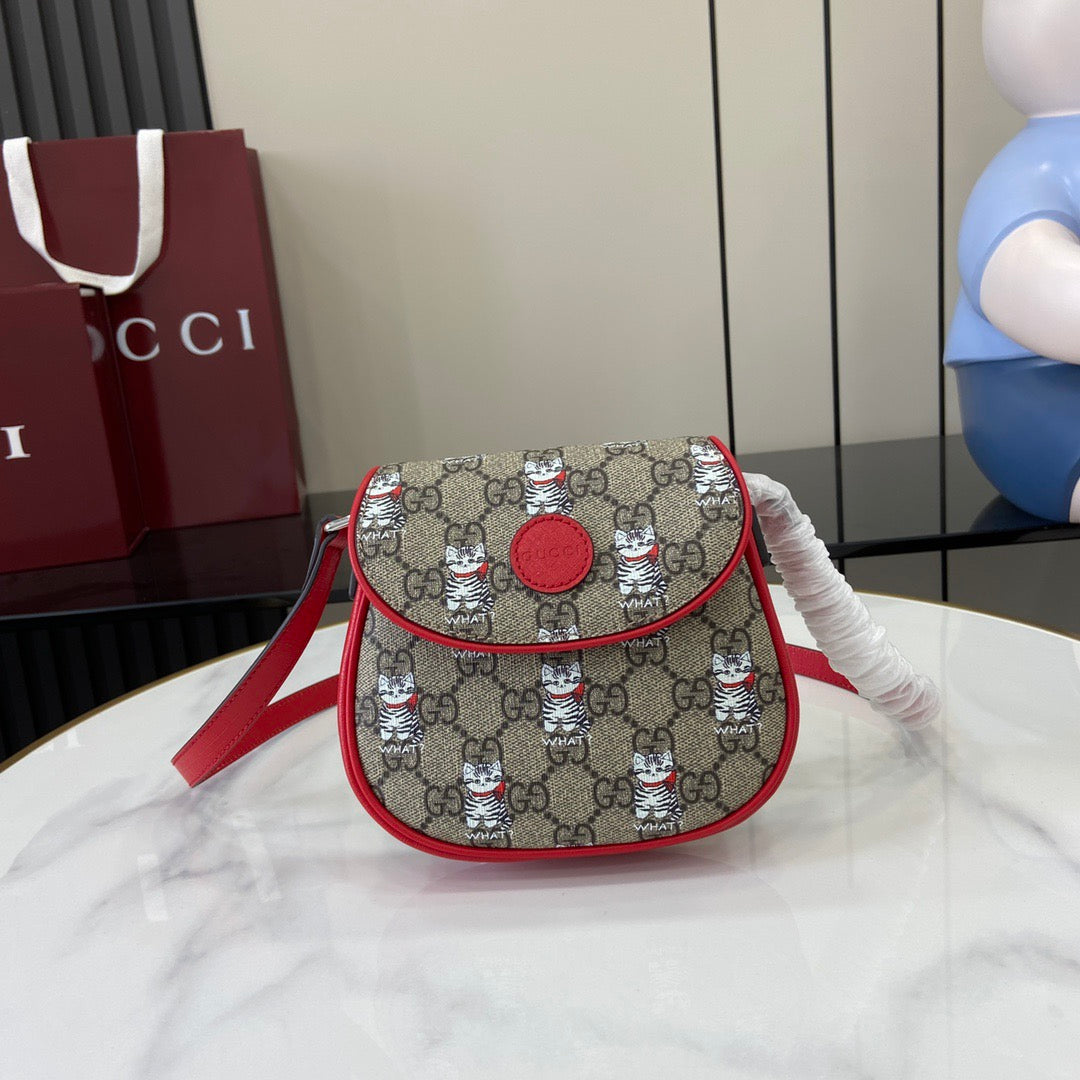 Gucci Children's GG printed shoulder bag