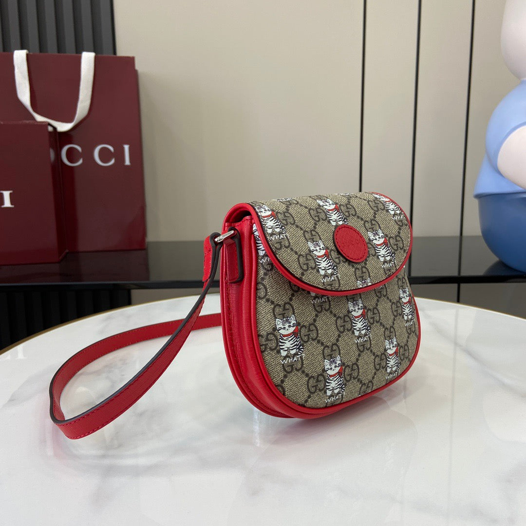 Gucci Children's GG printed shoulder bag