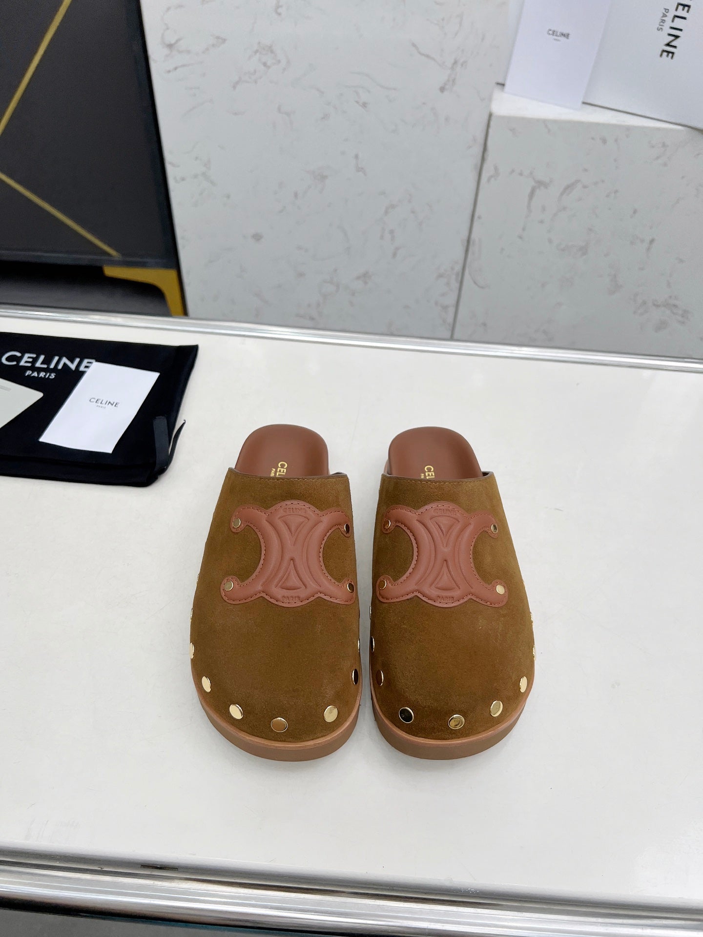 Celine Suede Clog
