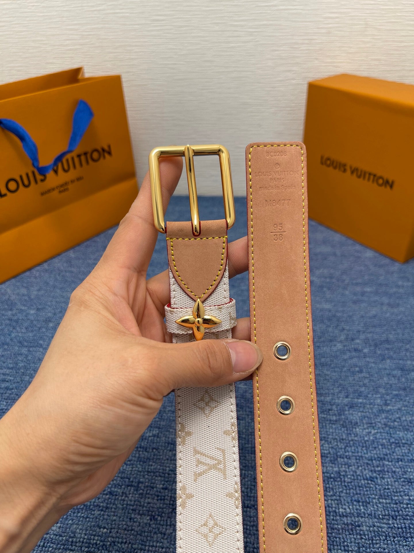 Louis Vuitton LV Flowergram Ardillon 30mm Belt