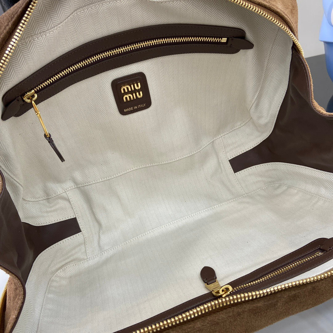 Miu Miu Beau Suede Top handle bag
