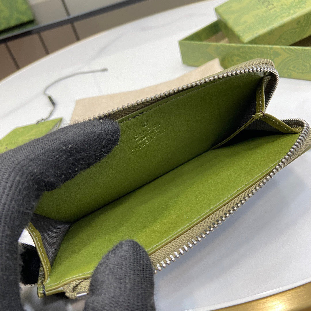 Gucci GG zip card case