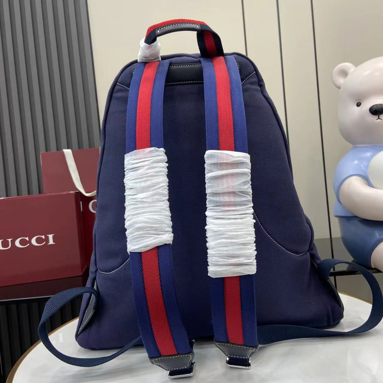 Gucci Printed canvas maxi backpack