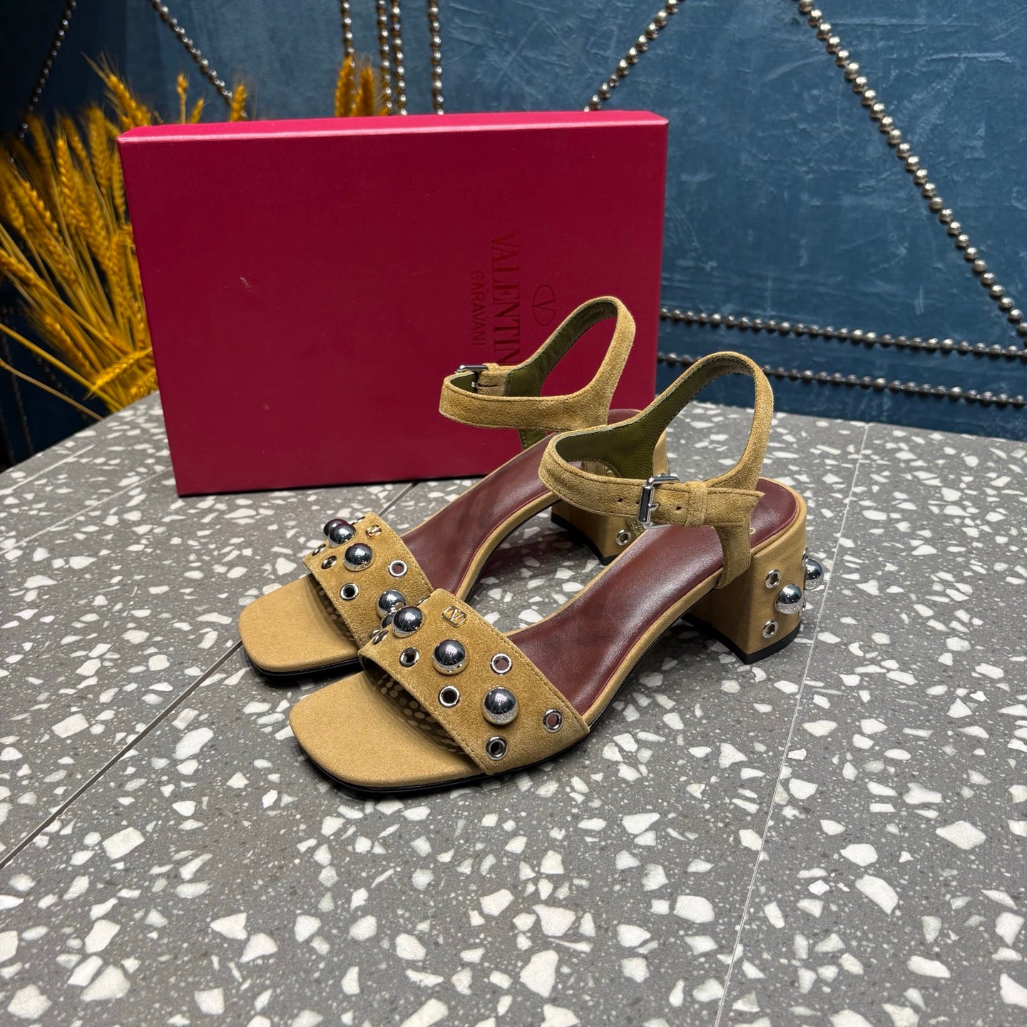 Valentino Suede heels sandals