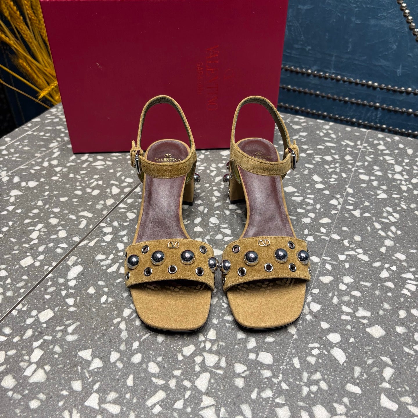 Valentino Suede heels sandals