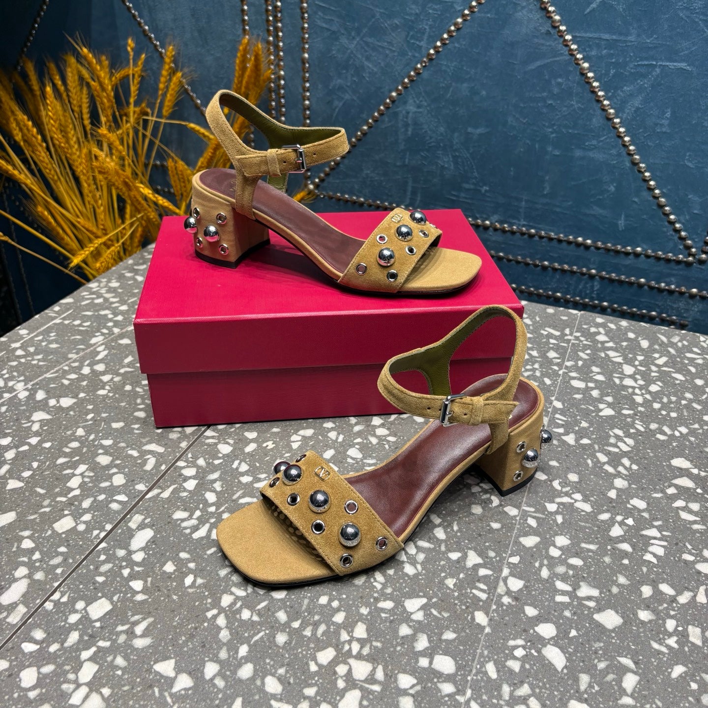 Valentino Suede heels sandals