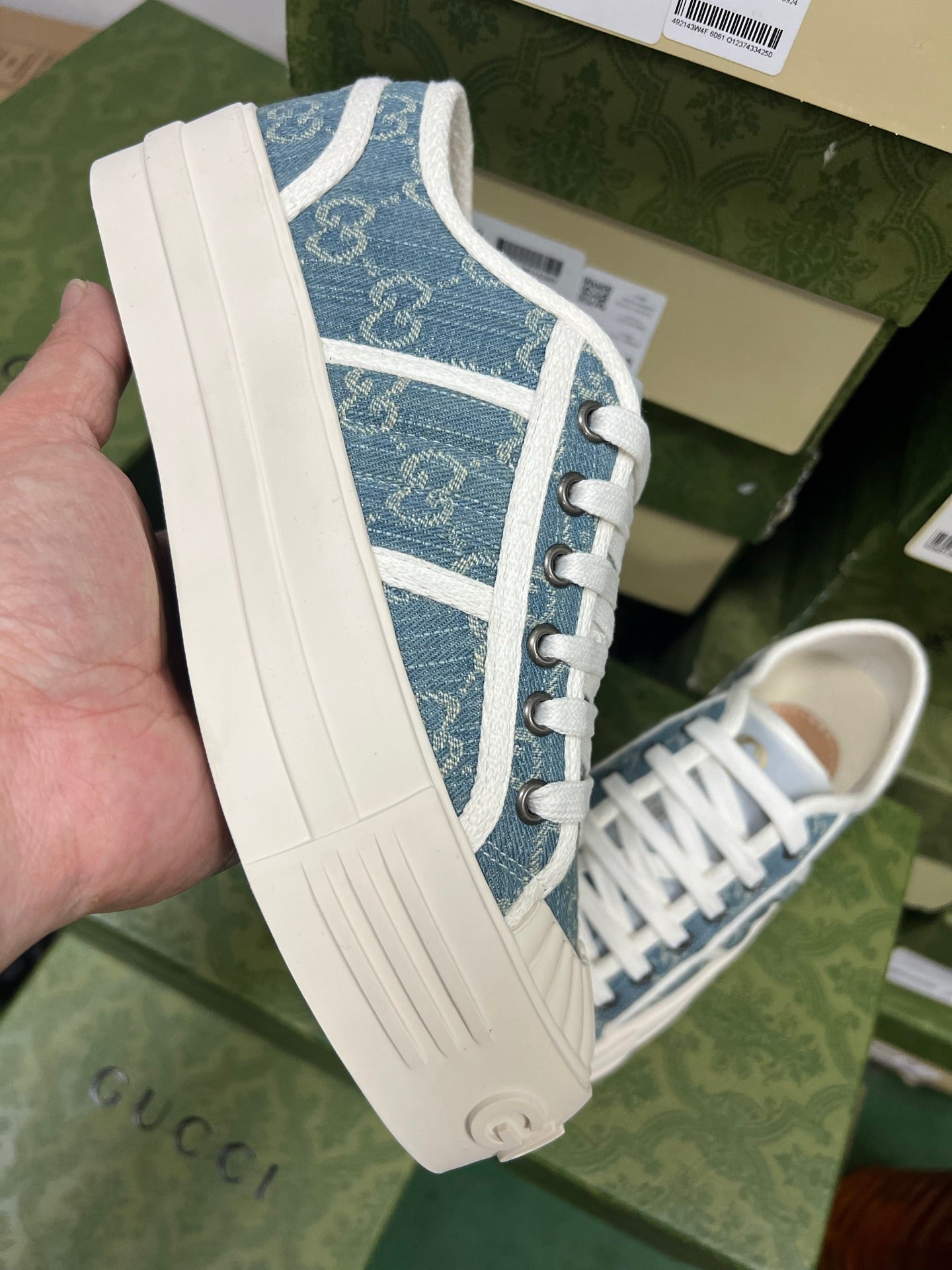 Gucci Denim Sneakers