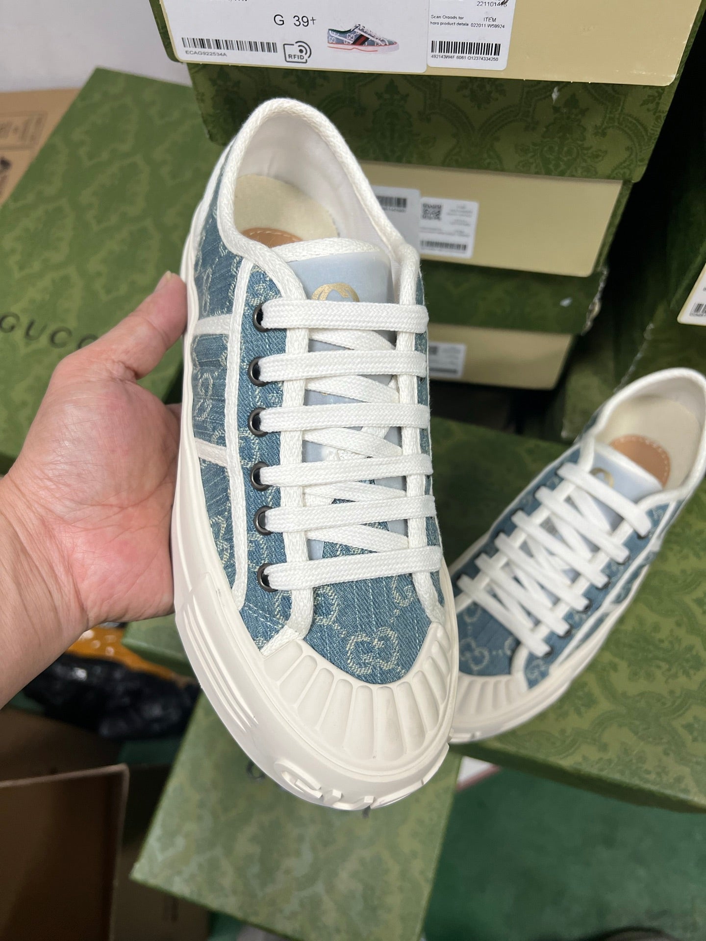 Gucci Denim Sneakers