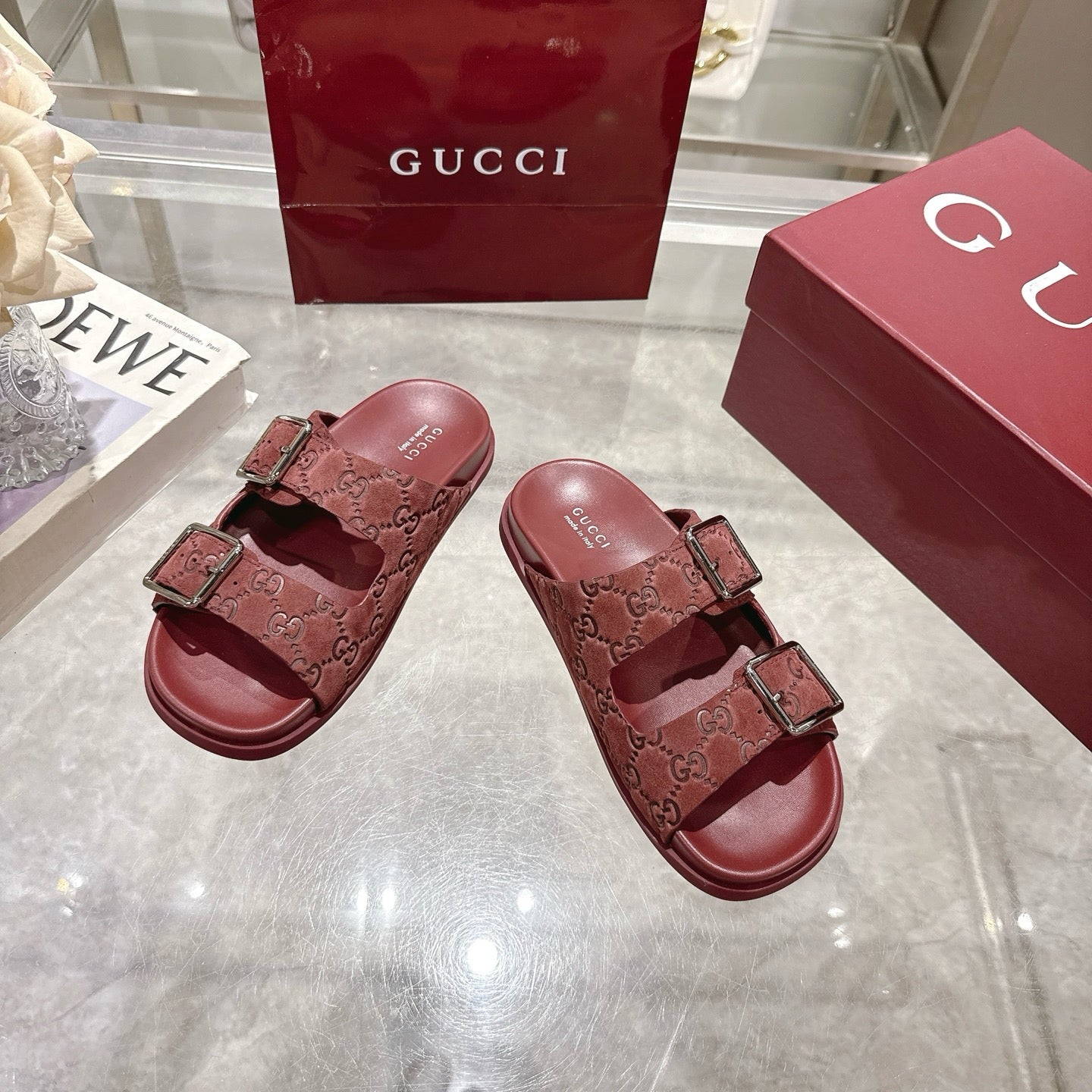 Gucci Suede Slippers