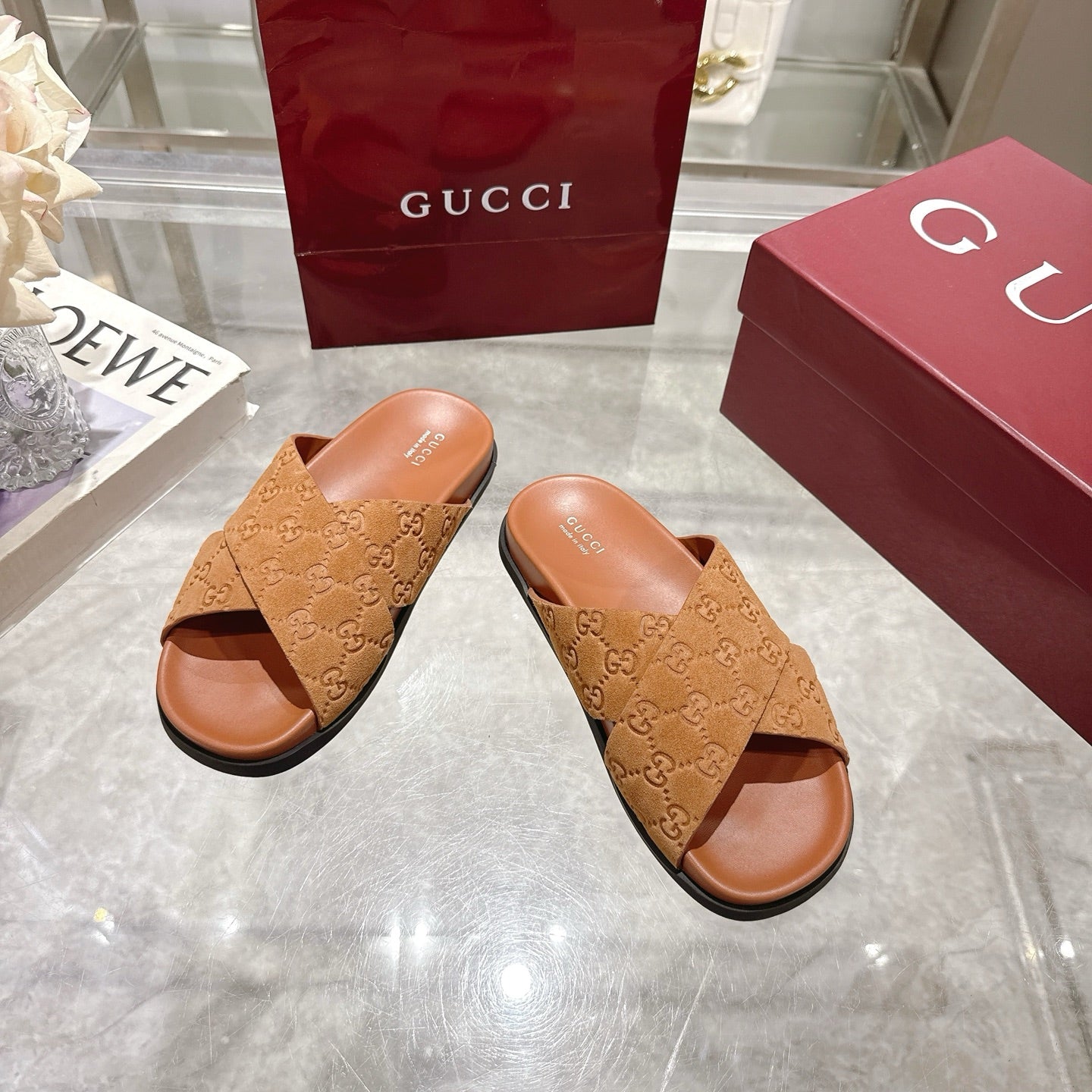 Gucci Suede Slippers