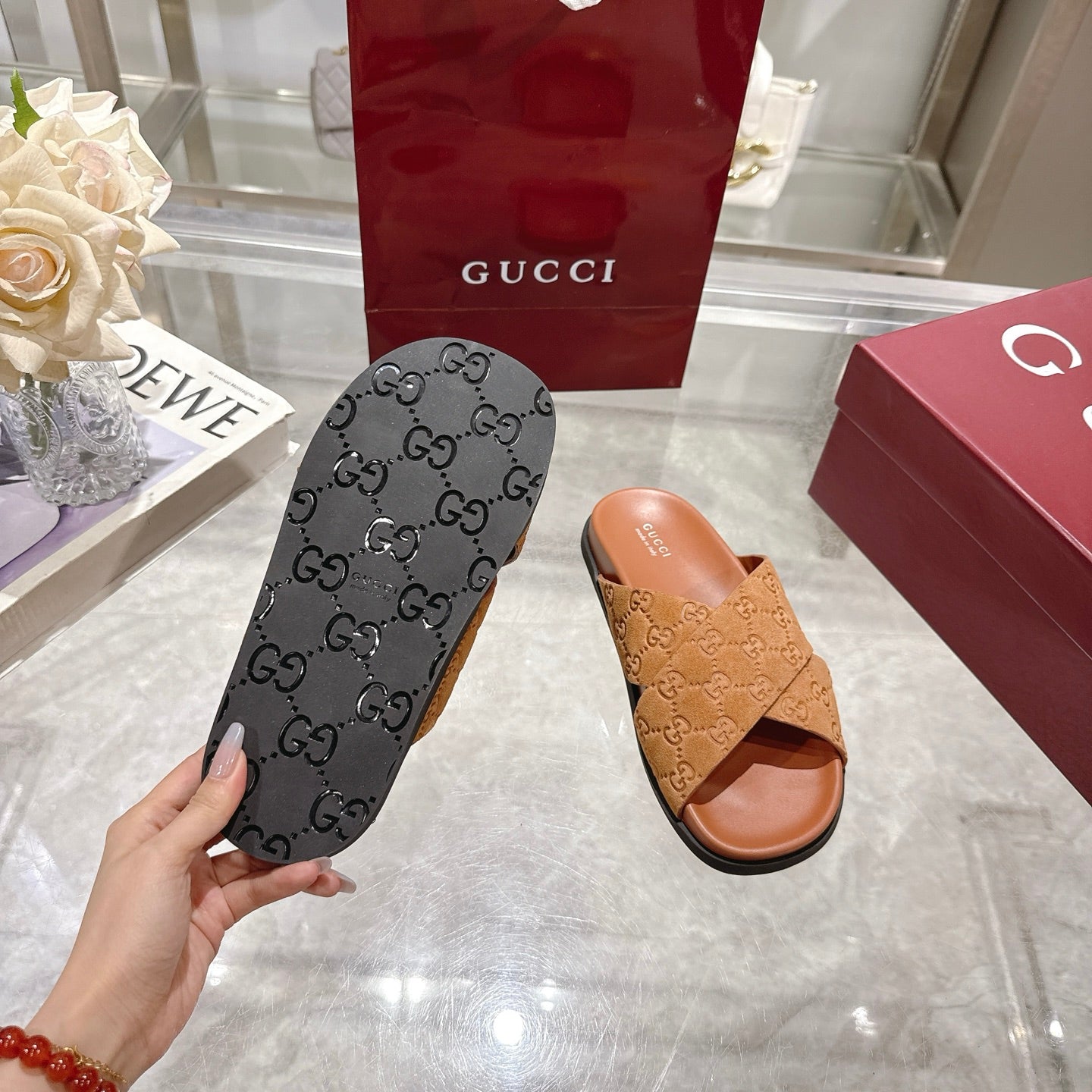 Gucci Suede Slippers
