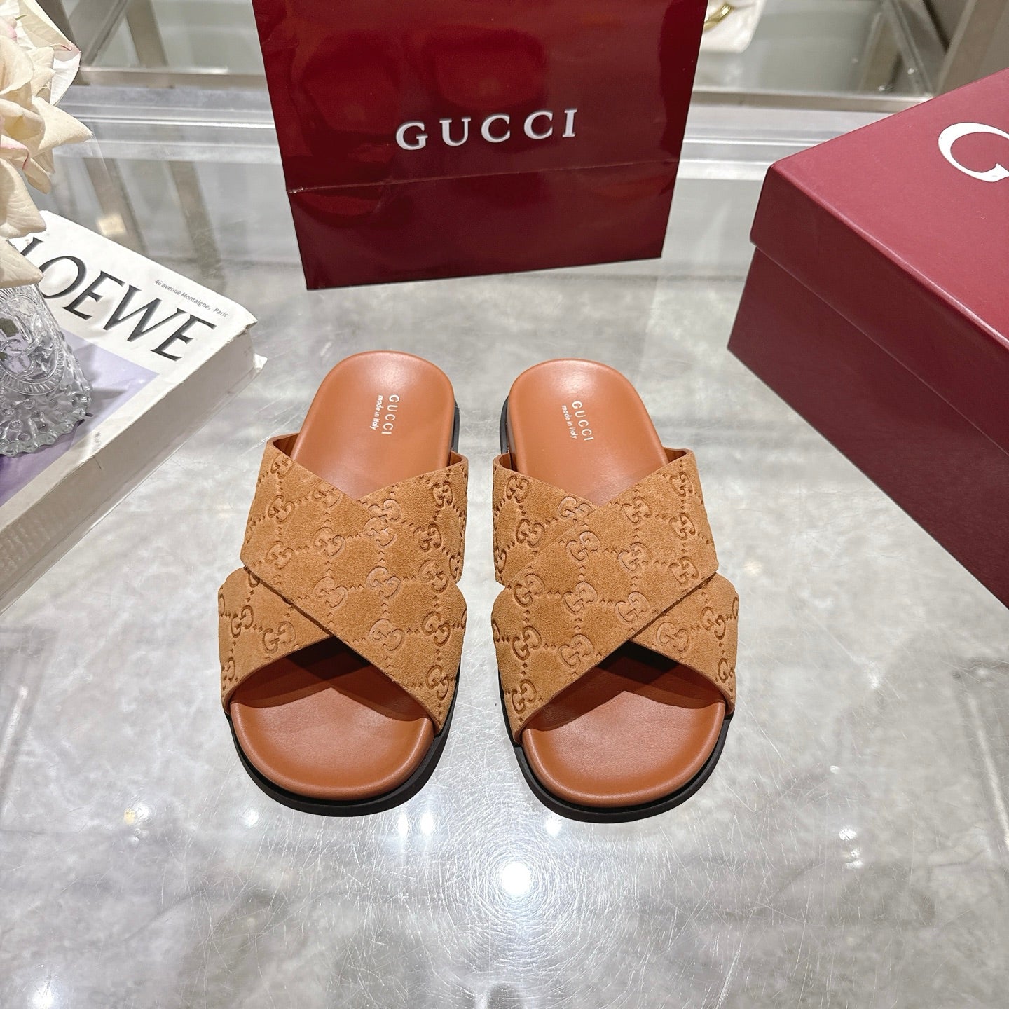 Gucci Suede Slippers