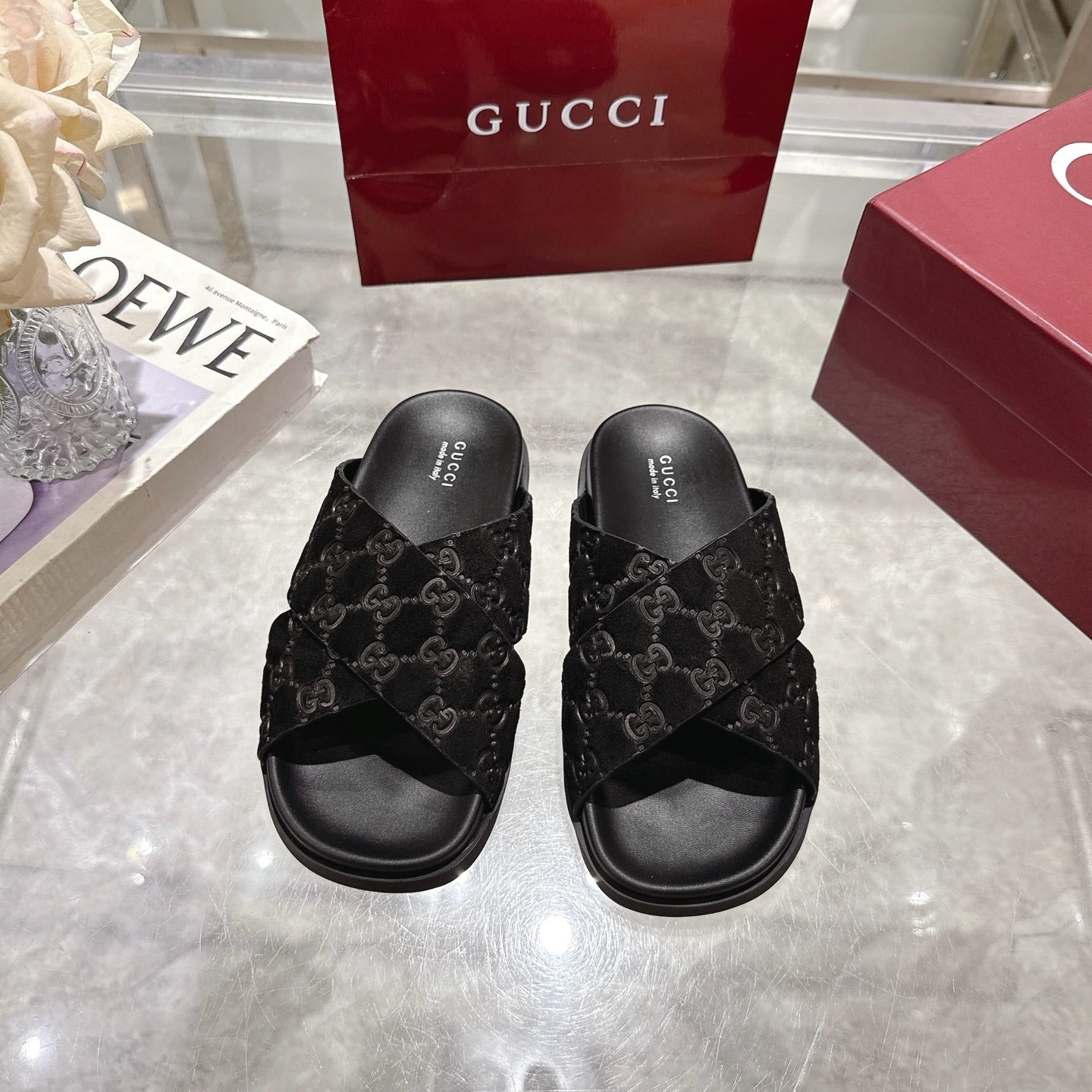 Gucci Suede Slippers