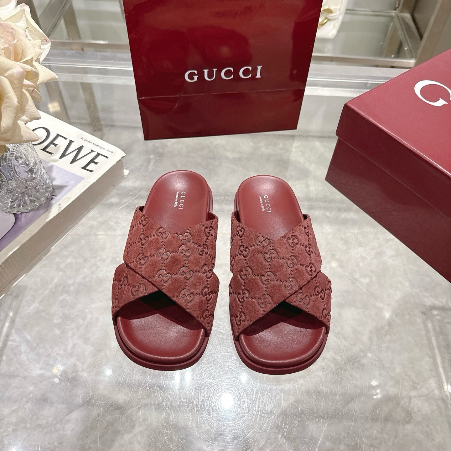 Gucci Suede Slippers